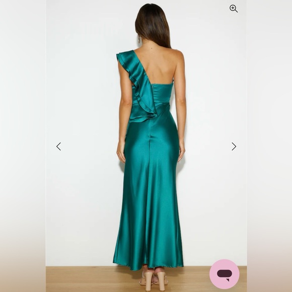 Hello Molly Teal Silk Dress - Midnight Silk - brand new size XS - Picture 5 of 8